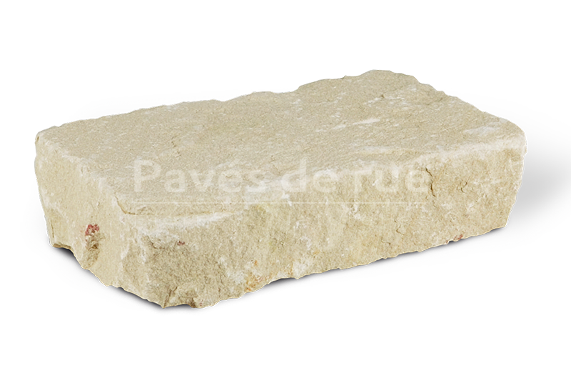 pavés grès neuf 14 X 20 X 4 blanc calcaire