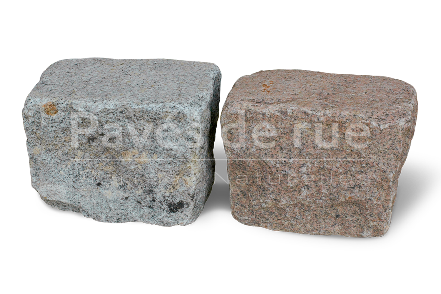 [3777] - pavé ancien de récupération en granit, gris ou rose